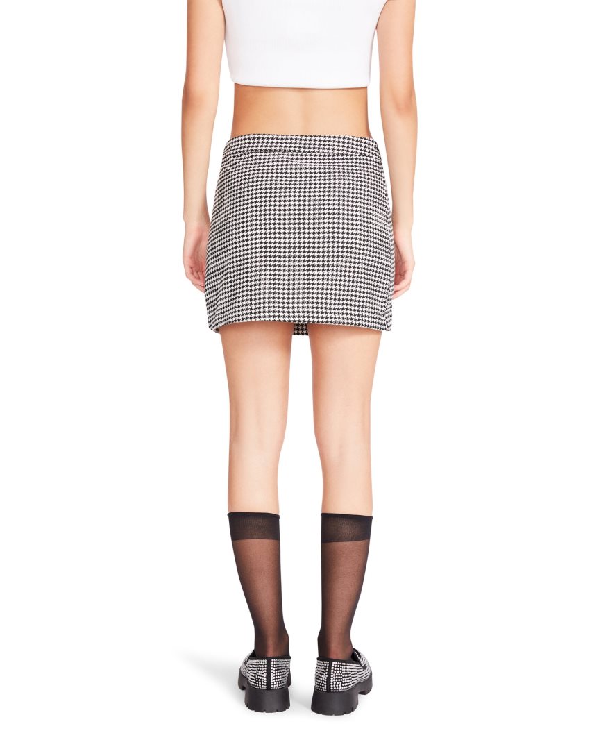 Black / White Steve Madden Cameron Women's Skirts | PH 9263AHX